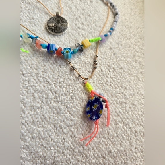 NWT- Free People × Ariana Ost, My Magic Layered Necklace, Turquoise/Blue… - Picture 5 of 9